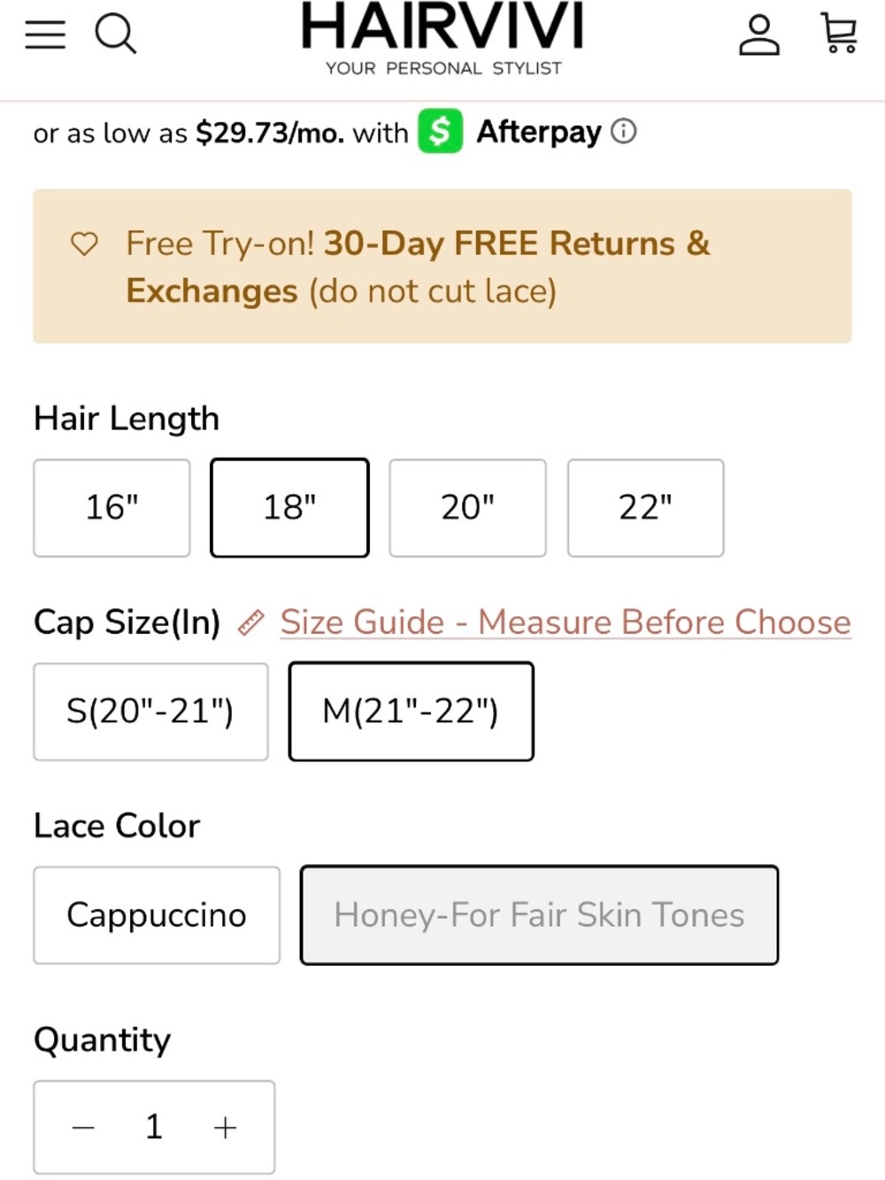 Hairvivi Human Hair Wig - Picture 3 of 8